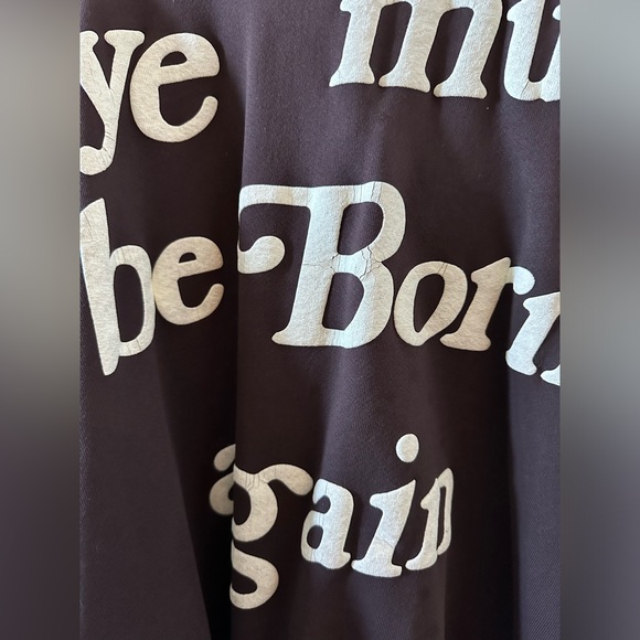 Cactus Plant Flea Market Born Again Hooded Sweatshirt Brown - Picture 5 of 5